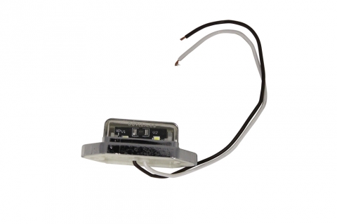 IH Parts America: LED Oval Surface Mount Chrome License Plate Light